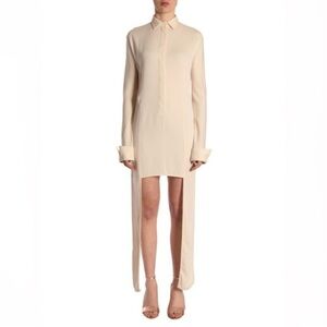 JW Anderson cream Asymmetric Hem Shirt Dress – Size 12 (Fits Like 6-8)